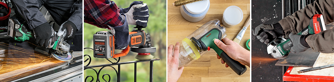 Видове акумулаторни ъглошлайфи