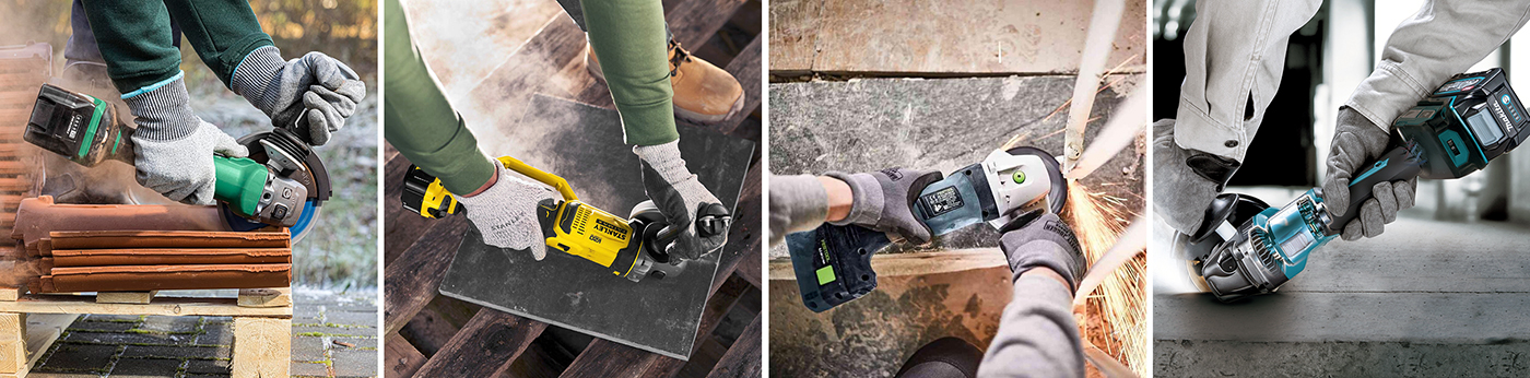 Работа с акумулаторни ъглошлайфи