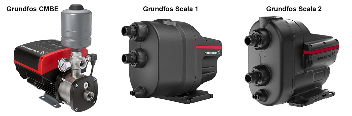 Хидрофорни системи с електронен пресостат Grundfos